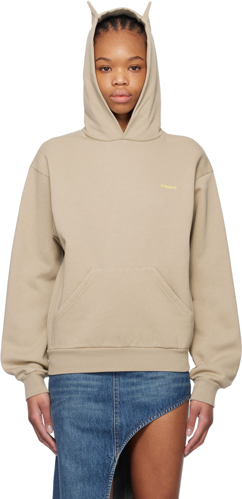 Dukserice Coperni Coperni Horn Hoodie Bež | COPJS15BISF5010