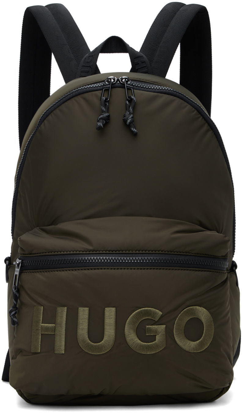Ruksak BOSS Embroidered Logo Backpack Zelena | 50529437