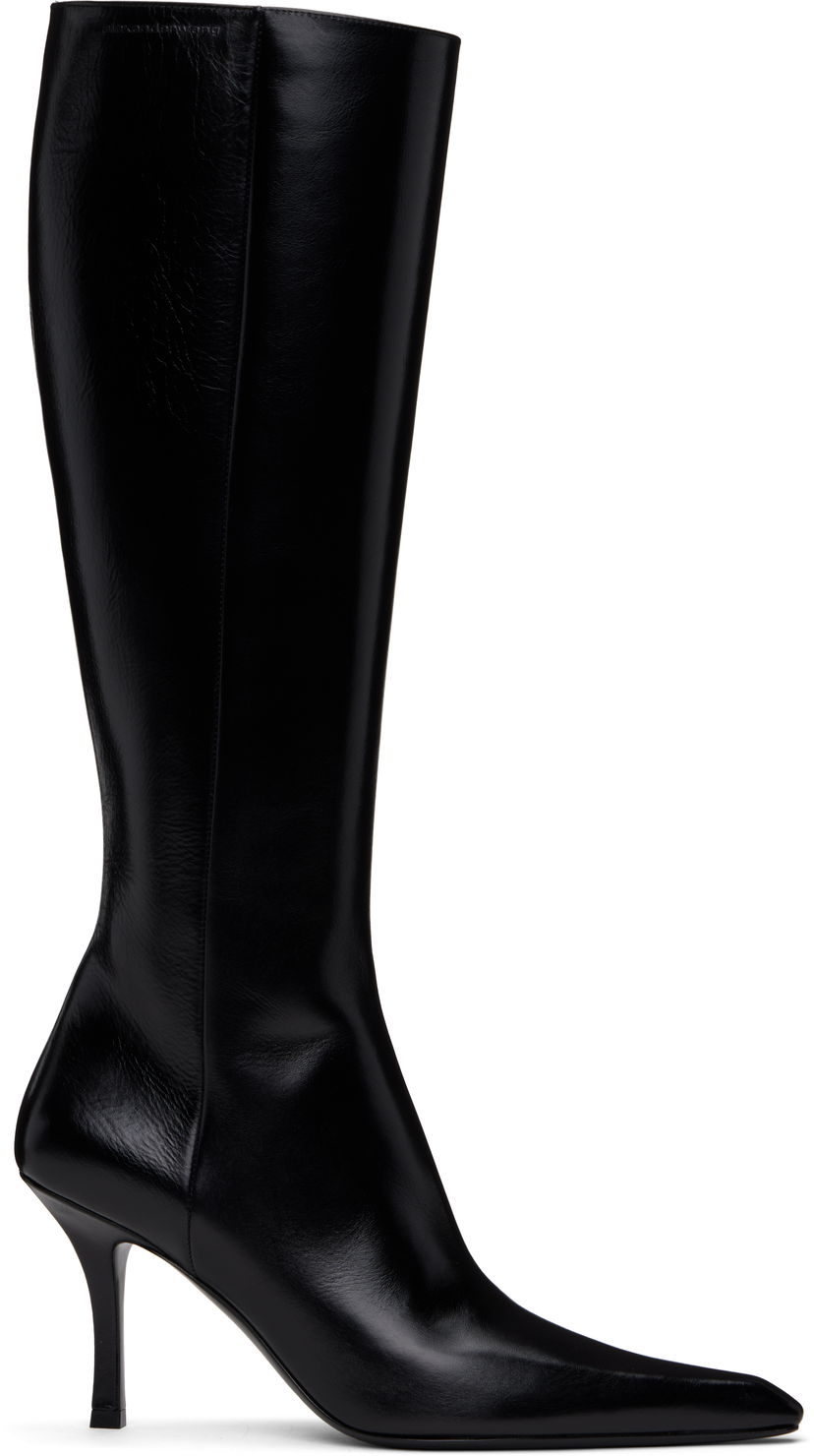 Kaputi Alexander Wang Alexander Wang Vivica 85mm Knee-High Boots Crna | 30125B040