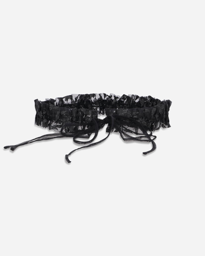 Pojasevi OpéraSPORT Coralie Lace Waist Belt with Ties Crna | A40FW25  4