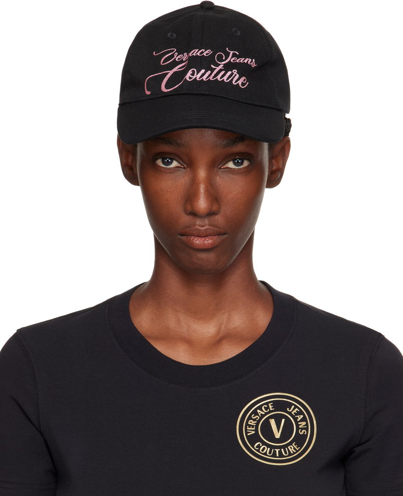 Kapa Versace Versace Jeans Couture Logo Baseball Cap Crna | E79VAZK34_EZG391