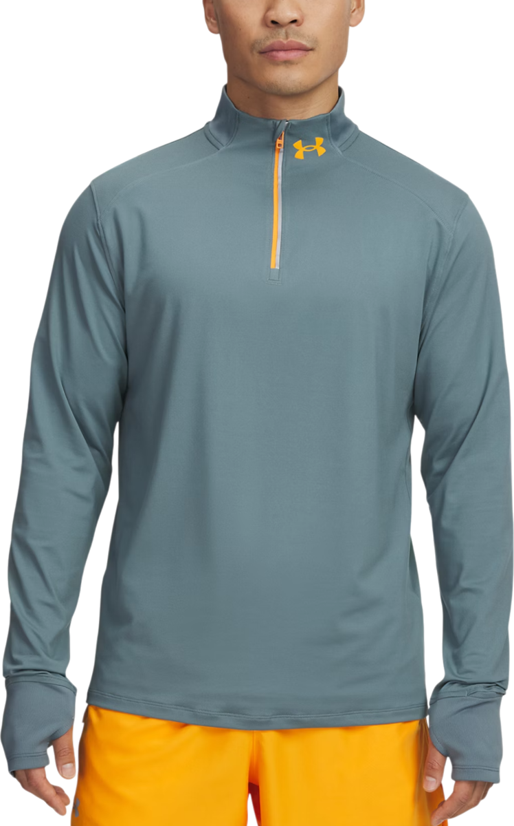 Majica kratkih rukava Under Armour UA Launch Pro 1/4 Zip Pullover Siva | 1379288-587
