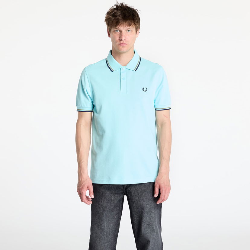 Polo majica Fred Perry Fred Perry Men's Twin Tipped Polo Shirt Tirkiz | M3600 Y57