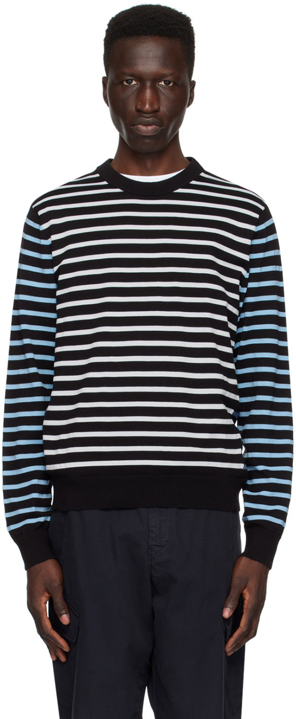 Džemper Paul Smith PS Paul Smith Striped Sweater Crna | M2R-580Y-M22070-79