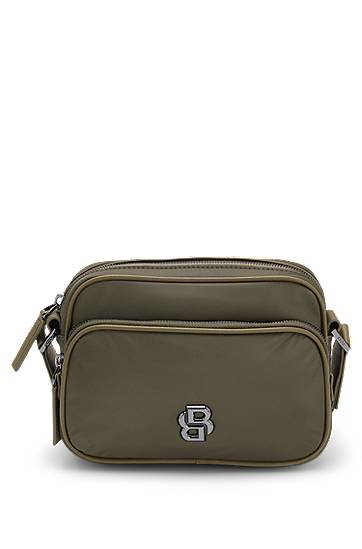 Ručna torbica BOSS SELECTED BY SHOHEI OHTANI Crossbody Bag with Double B Monogram Zelena | 50516790