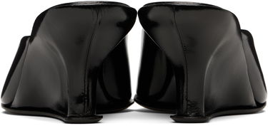 Odjeća BY FAR BY FAR Caroo Wedge Mules Crna | MWFHO130LL032BK001PL, 1