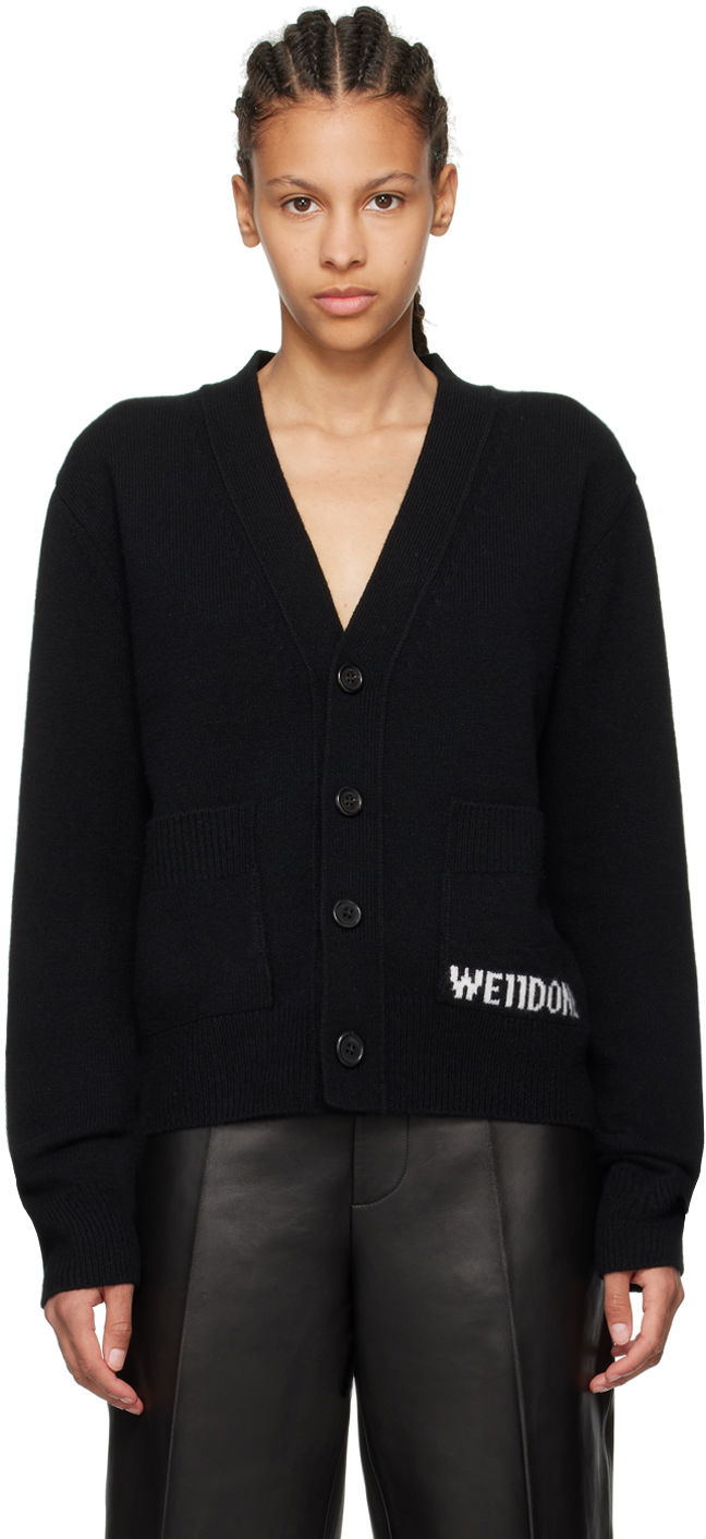 Džemper We11done We11done Patch Pocket Cardigan Crna | WD-KC3-23-621-U-BK