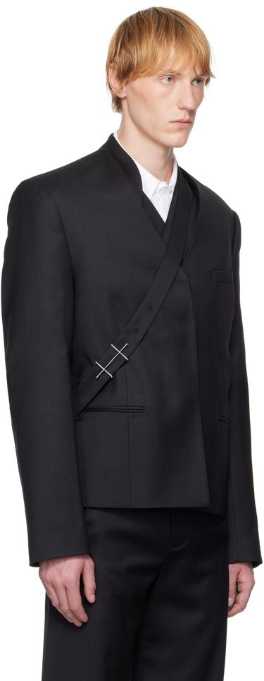 Jakna HELIOT EMIL HELIOT EMIL Aegis Wrap Blazer Crna | SS25_M_04_045_BLK01_CO, 1