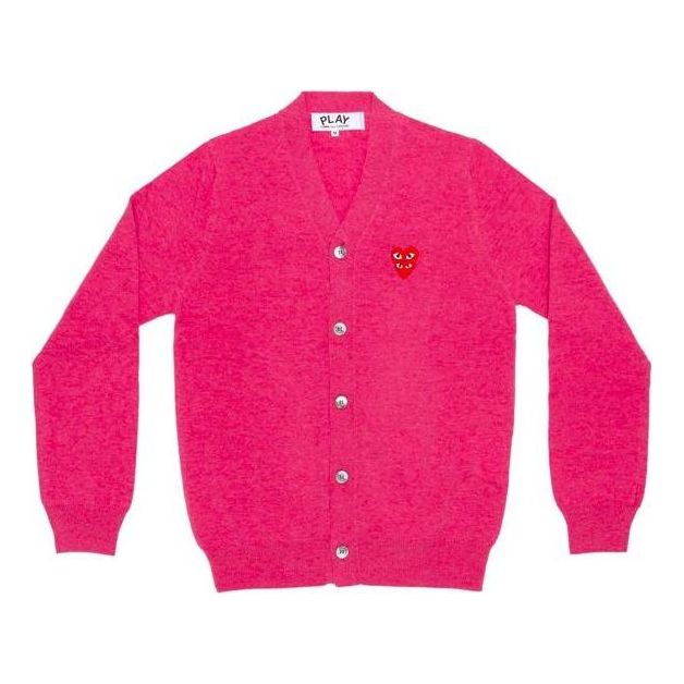 Džemper Comme des Garçons PLAY Family Heart Cardigan Ružičasta | AZ-N076-051-4