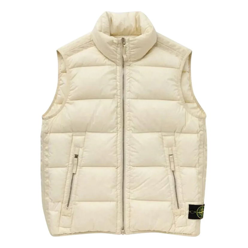 Prsluk Stone Island Stone Island Plaster Puffer Vest Bež | 7915G1428-V0097