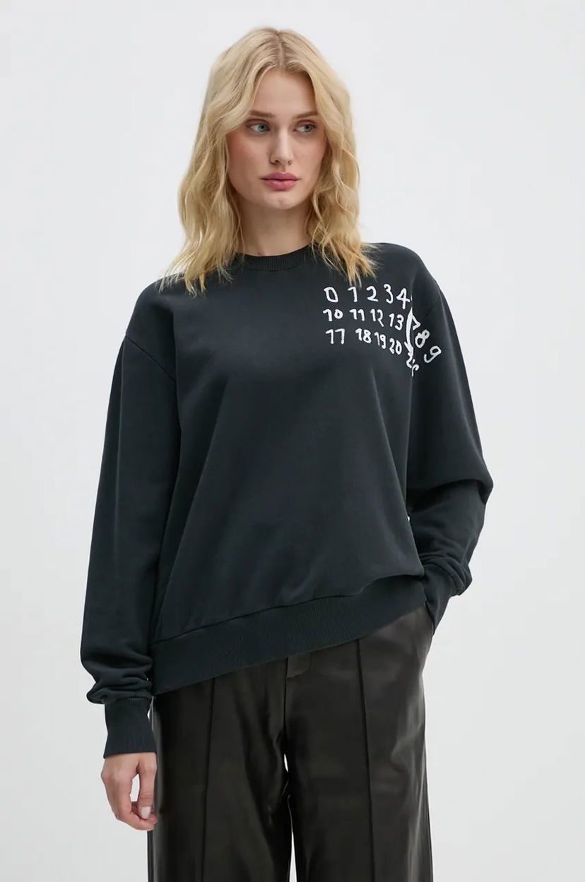 Dukserice Maison Margiela Sweatshirt Printed Crna | S62GU0132.M25004
