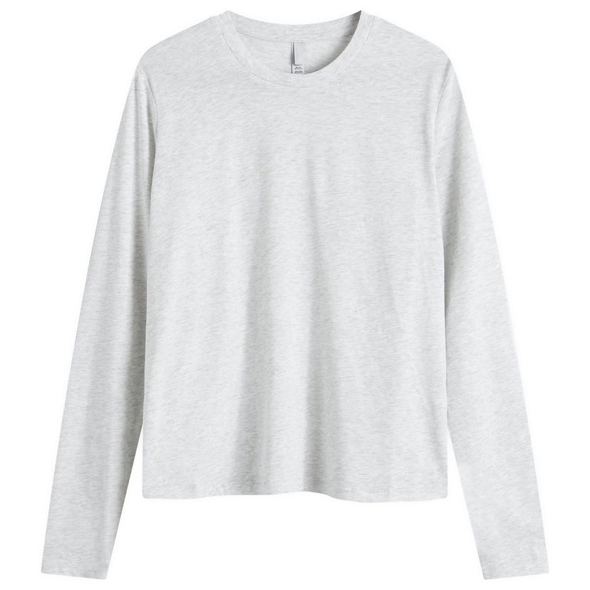 Majica kratkih rukava SKIMS Relaxed Long Sleeve T-Shirt Siva | LS-LST-6976W-LHG