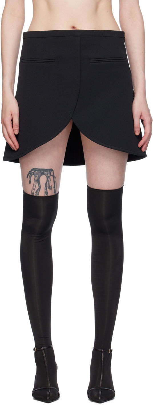 Suknja Courrèges Ellipse Black Scuba Mini Skirt Crna | 224CJU171PL0007