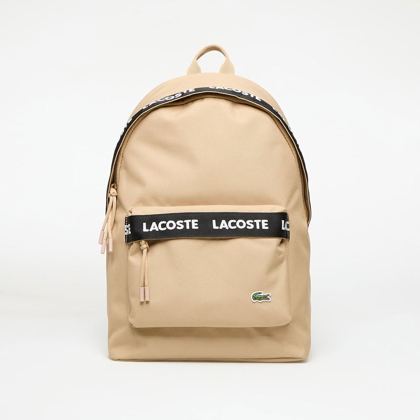 Ruksak Lacoste Lacoste Tape Viennois Backpack Bež | NU4685NZ Q94