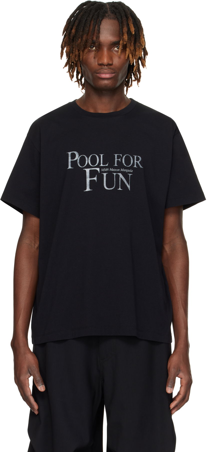 Majica kratkih rukava Maison Margiela MM6 Maison Margiela 'Pool For Fun' T-Shirt Crna | SH0GC0044 S24312