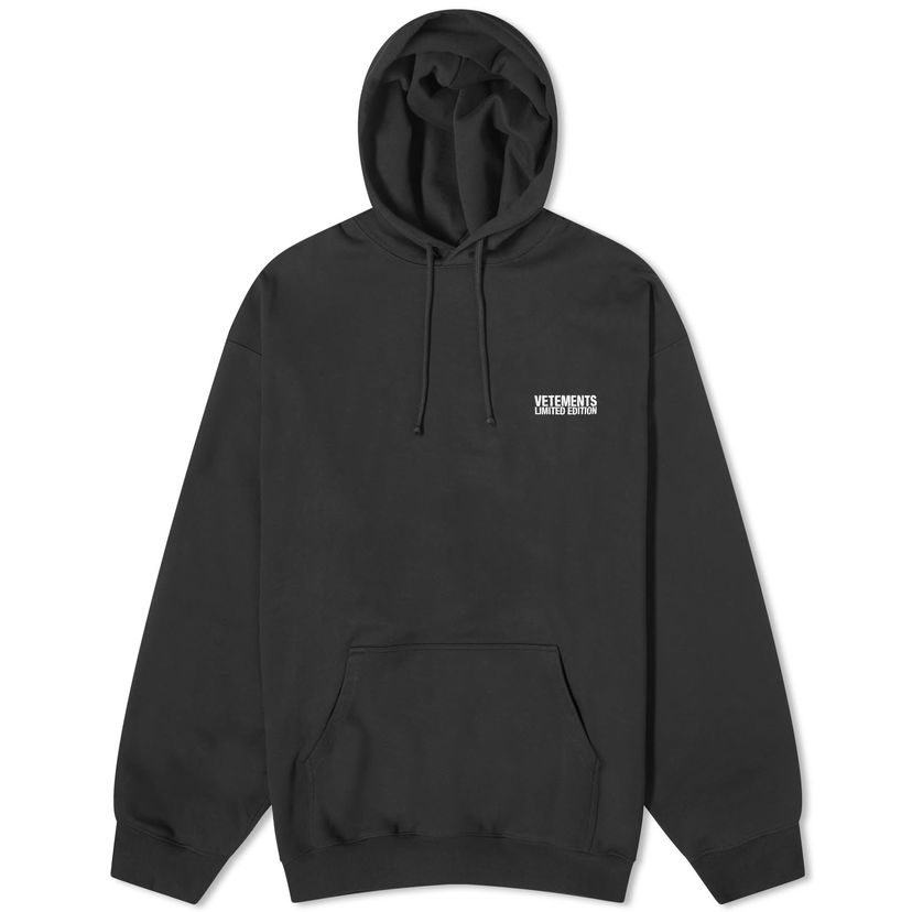 Dukserice VETEMENTS Embroidered Logo Hoodie Crna | UE64HD300B