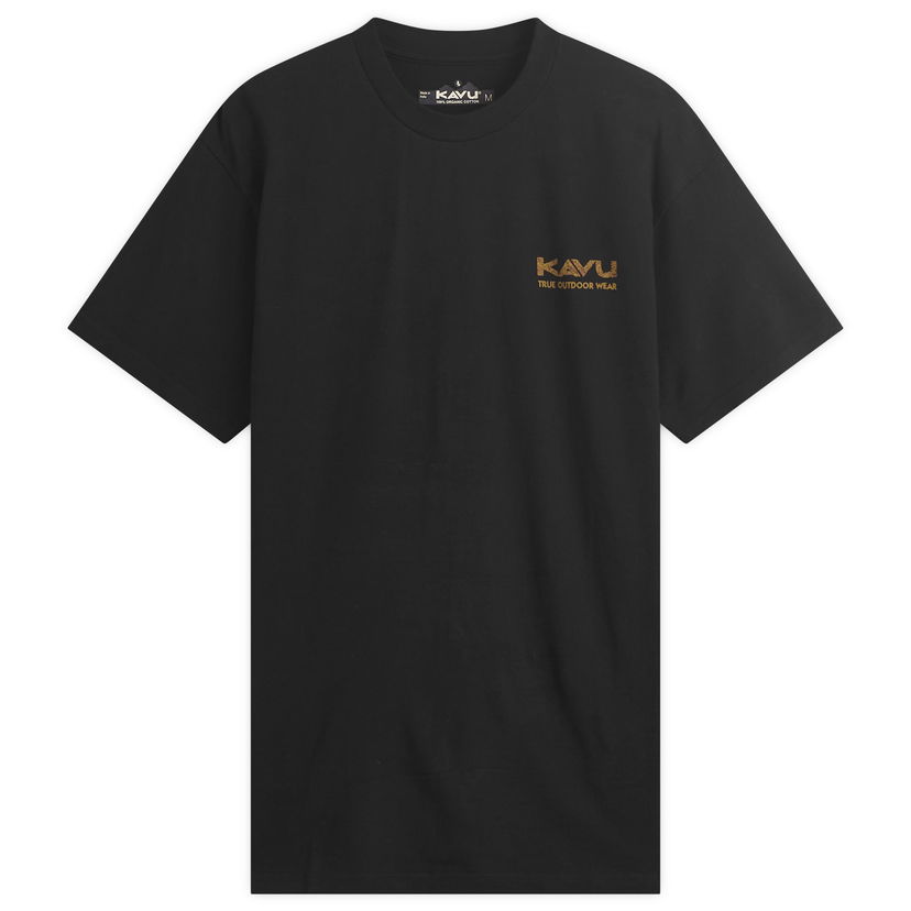 Majica kratkih rukava KAVU Range T-Shirt, Size Small Crna | 8135-20
