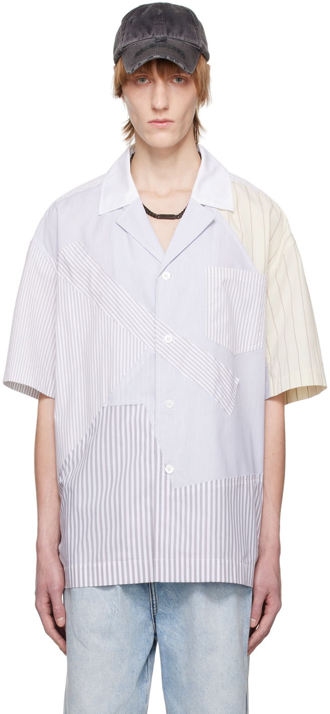 Košulja Feng Chen Wang Feng Chen Wang Multi Stripe Short Sleeve Shirt Višebojno | FMS15SR15