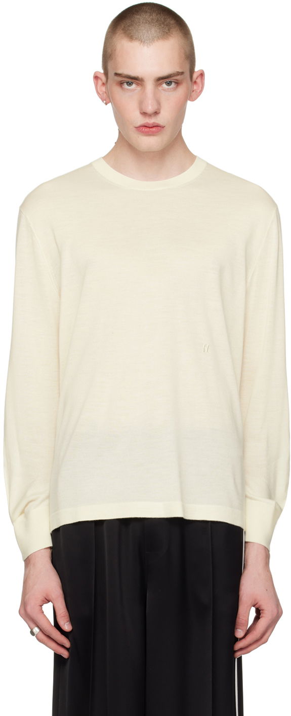 Džemper Helmut Lang Curved Sleeve Sweater Bež | O01HM703, 0
