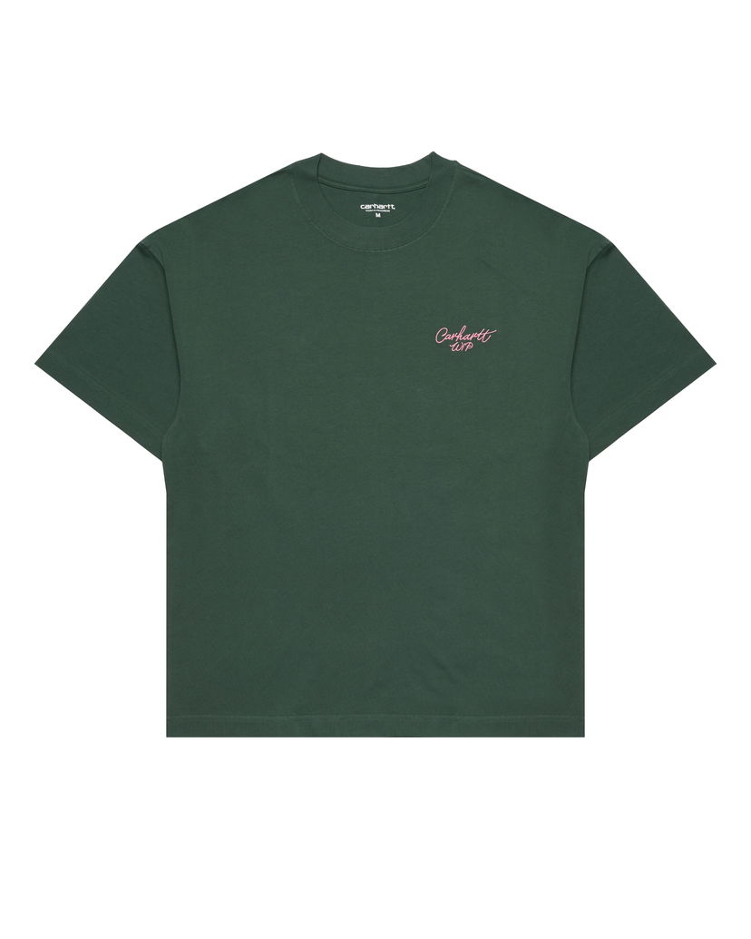 Majica kratkih rukava Carhartt WIP Signature Script T-Shirt Zelena | I033828.2JFXX