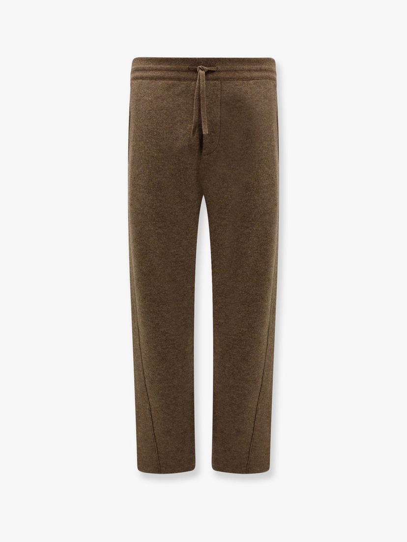 Trenirka Loro Piana Brown Wool Blend Straight-Leg Trousers Smeđa | FAO7049H0BF