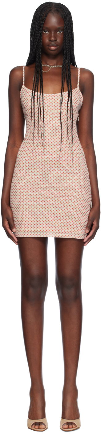 Haljina Miaou Miaou Anya Polka Dot Mini Dress Bež | 5026PM1WPD