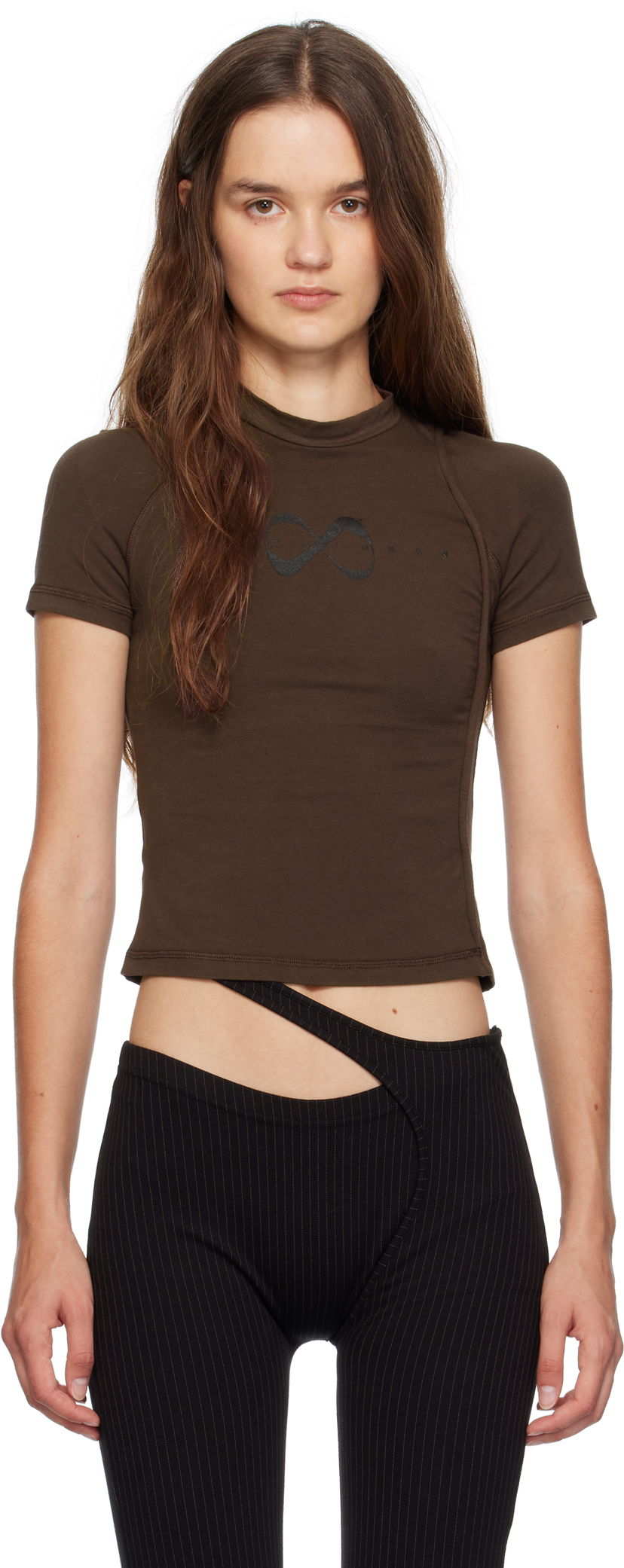 Majica kratkih rukava Ottolinger Ottolinger Deconstructed T-Shirt Smeđa | 115-102015-02