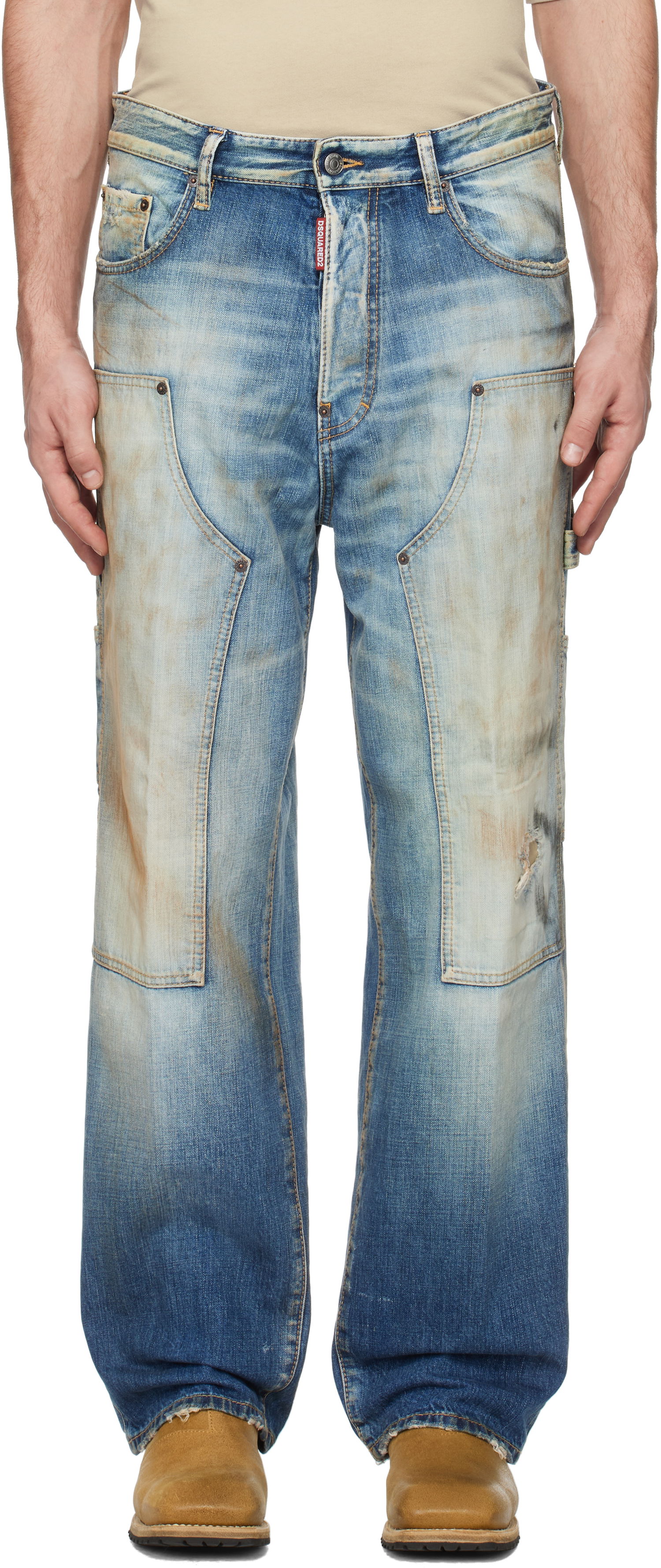 Jeans DSQUARED2 Dsquared2 Loose Carpenter Jeans Plava | S74LB1667_S30309, 0