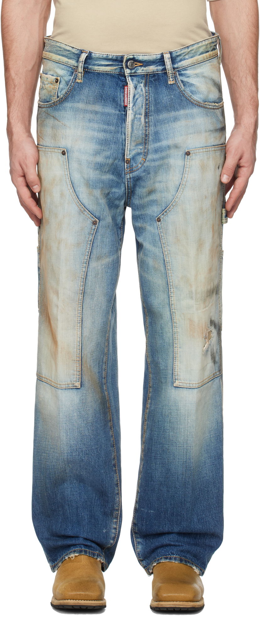 Jeans DSQUARED2 Dsquared2 Loose Carpenter Jeans Plava | S74LB1667_S30309