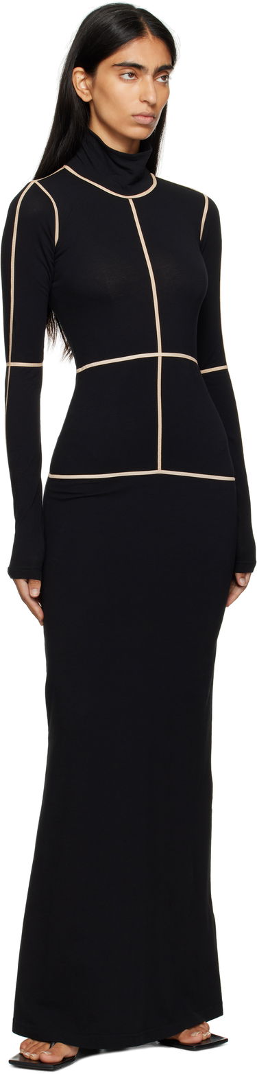 Haljina Maison Margiela MM6 Maison Margiela Taped Seam Maxi Dress Crna | S52DG0028 M20125, 3