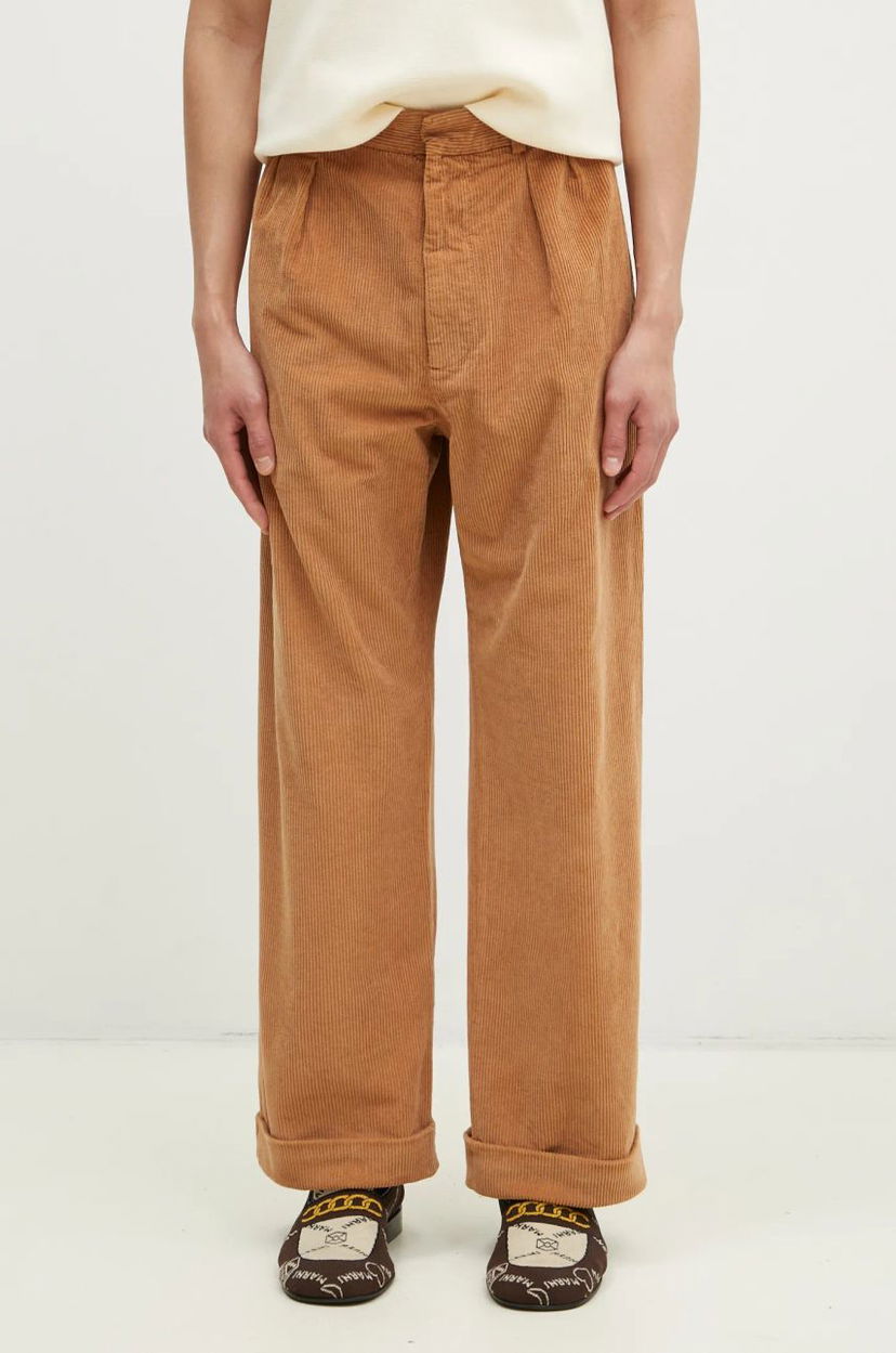 Hlače WOOD WOOD Lawrence Corduroy Trousers Smeđa | 12435012.5088