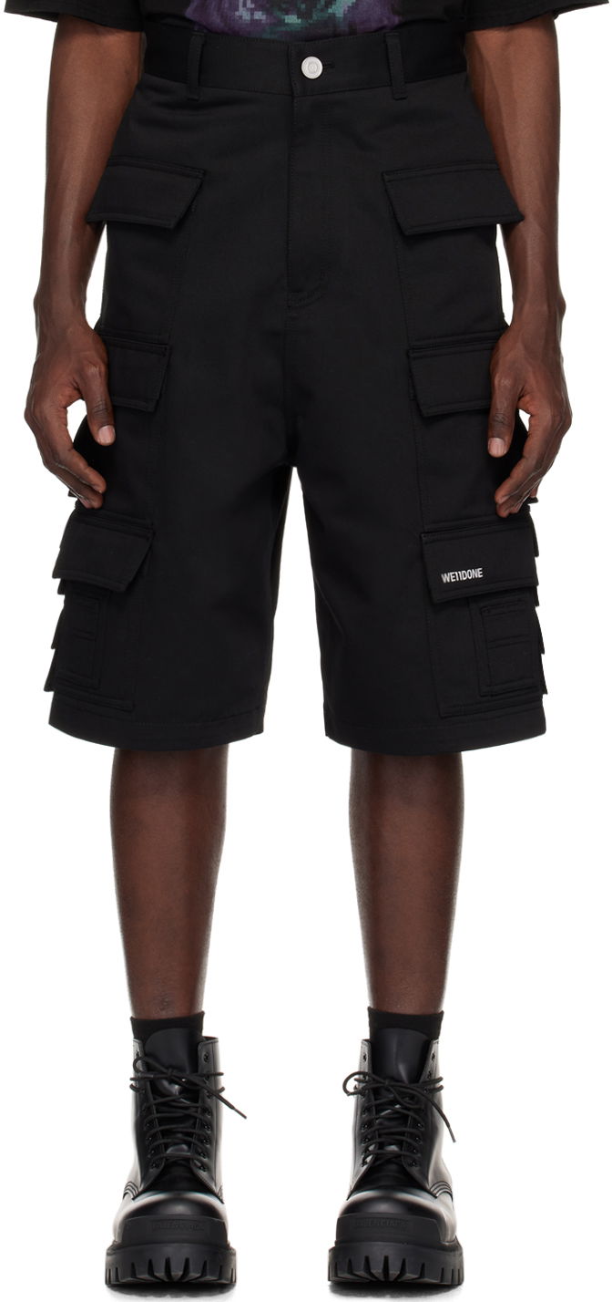 Kratke hlače We11done We11done Flap Pocket Shorts Crna | WD-PT1-24-218-M-BK