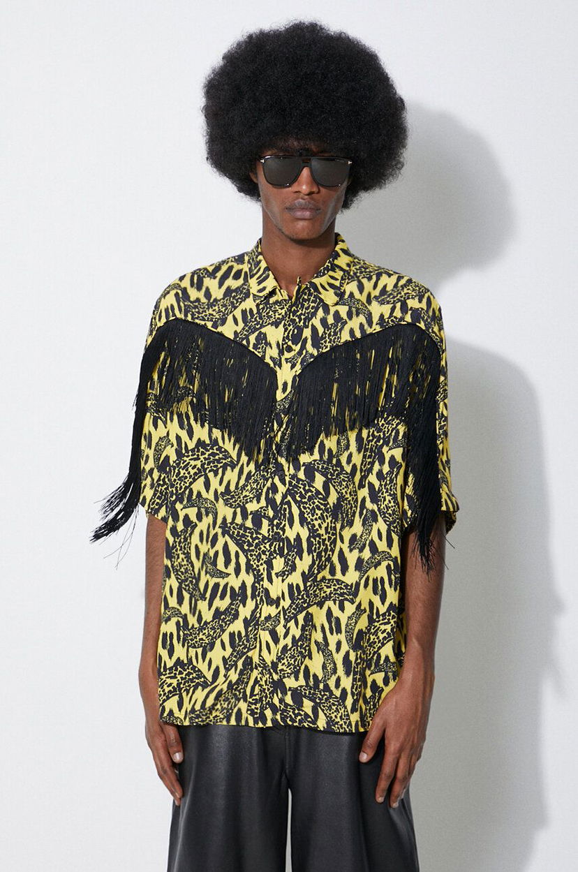 Košulja Fiorucci Fiorucci Banimalier Print Fringed Shirt Žuta | M01FPTSH054VI01YW02