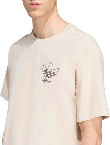 Majica kratkih rukava adidas Performance Ajax Amsterdam Terrace Icons T-Shirt Bež | JM7353, 3