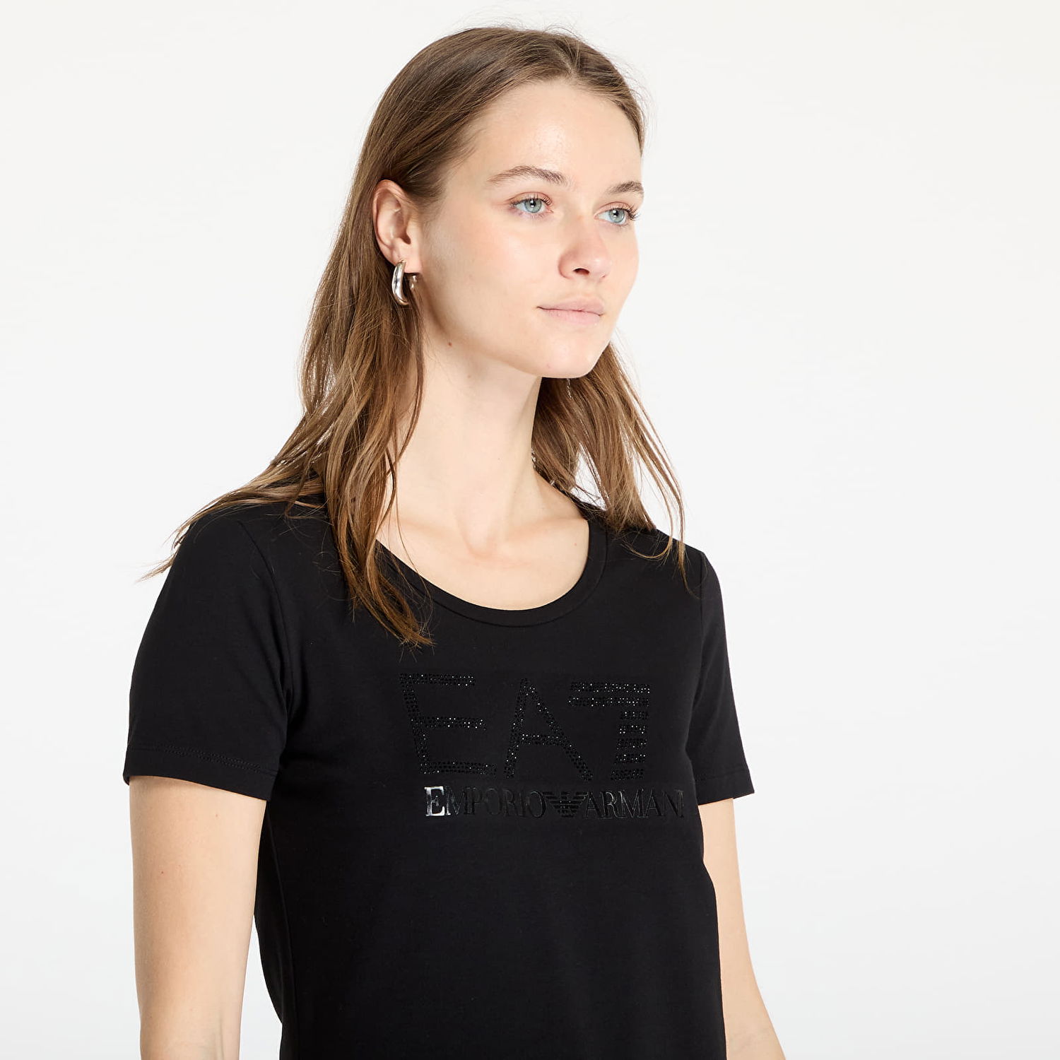 Majica kratkih rukava Emporio Armani EA7 Emporio Armani Train Logo Series T-Shirt Crna | 7W000094AF10373UC001, 1