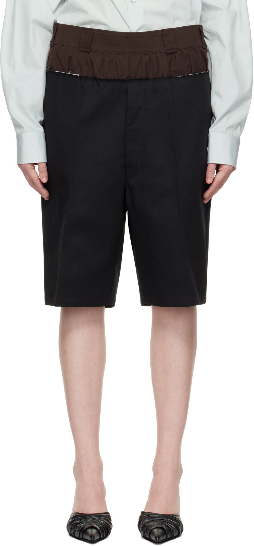 Kratke hlače Maison Margiela Maison Margiela 'Anonymity Of The Lining' Tailored Shorts Crna | S51MU0070 MTN075
