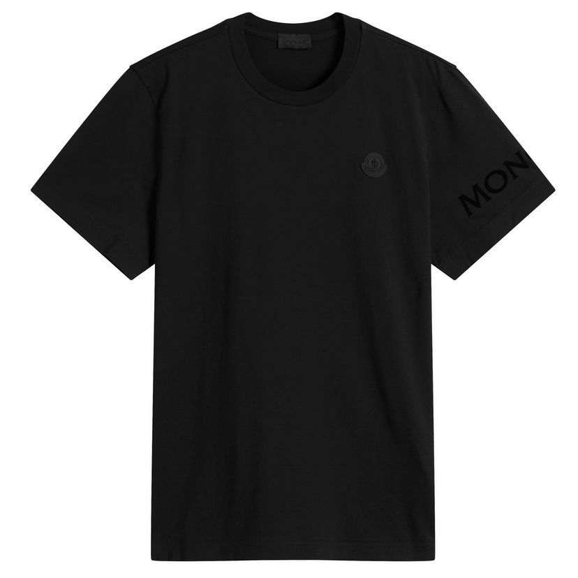 Majica kratkih rukava Moncler Short Sleeve Cotton T-Shirt Crna | 8C000-39-89AYW-999