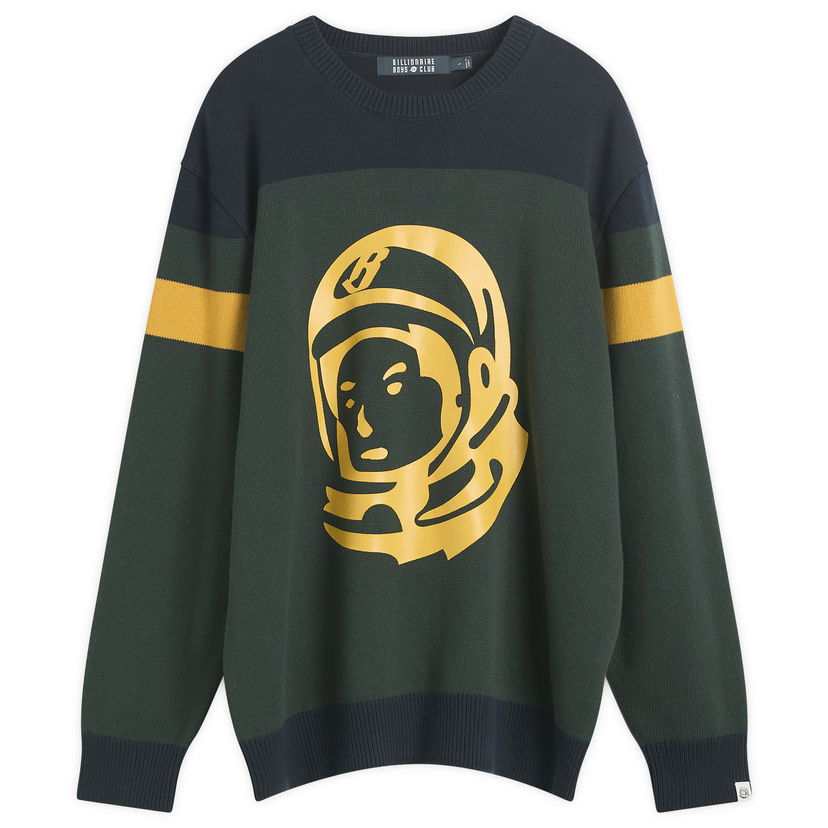 Džemper BILLIONAIRE BOYS CLUB Astro Panelled Knit Jumper Zelena | B25334-DGN