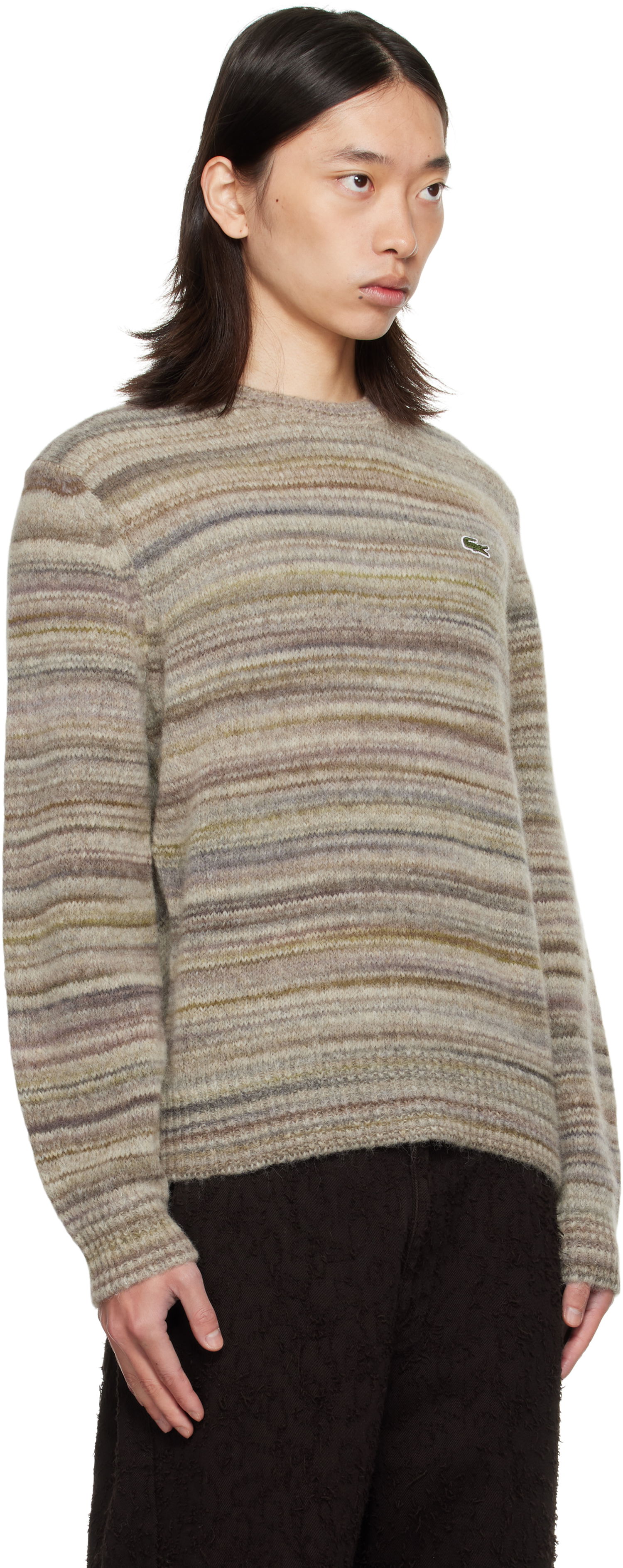 Džemper Lacoste Lacoste Knit Alpaca and Wool Blend Sweater Bež | AH5221_9IP, 1