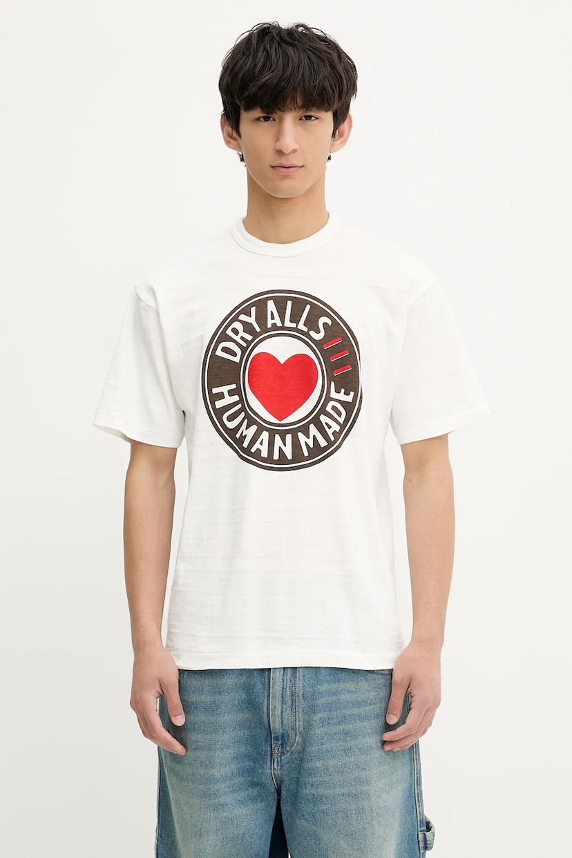 Majica kratkih rukava Human Made Human Made DRY ALLS Heart T-Shirt Bijela | HM29TE003