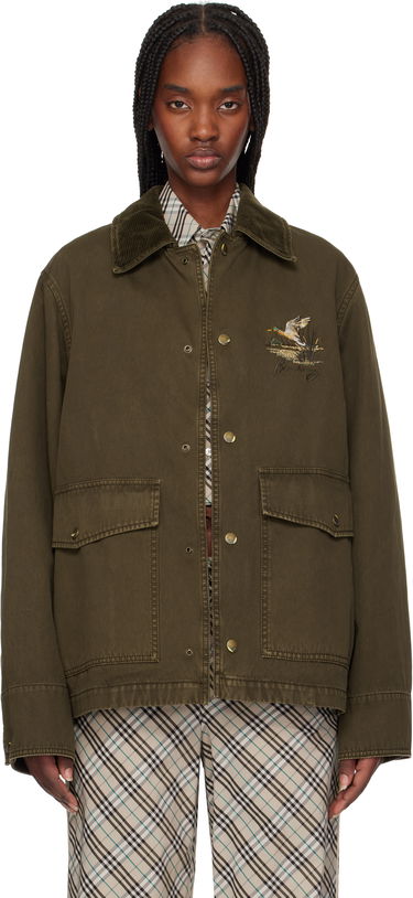 Jakna Burberry Burberry Cotton Field Jacket Zelena | 8101709, 0