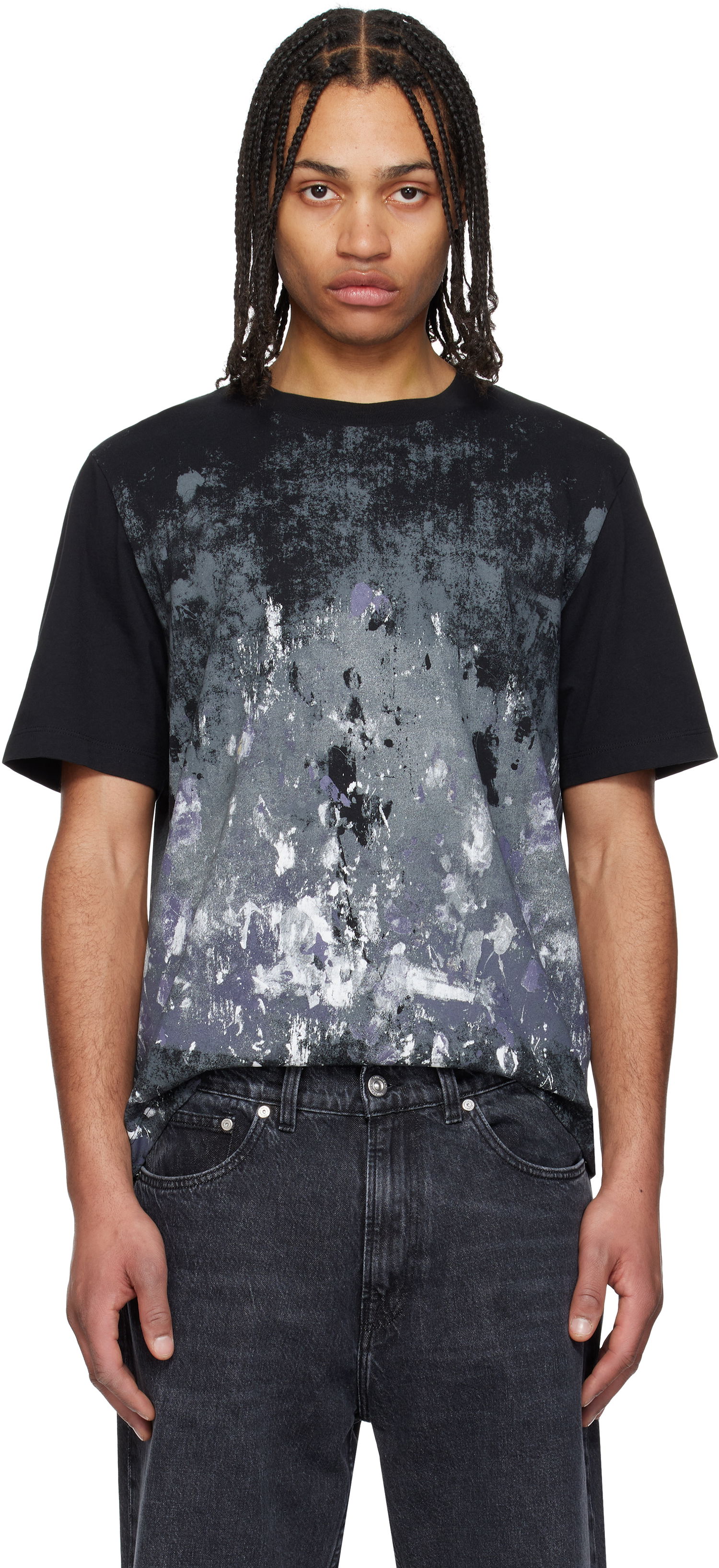 Majica kratkih rukava rag & bone Rag & Bone Splatter Print T-Shirt Crna | MBC25ST033KJ33, 0