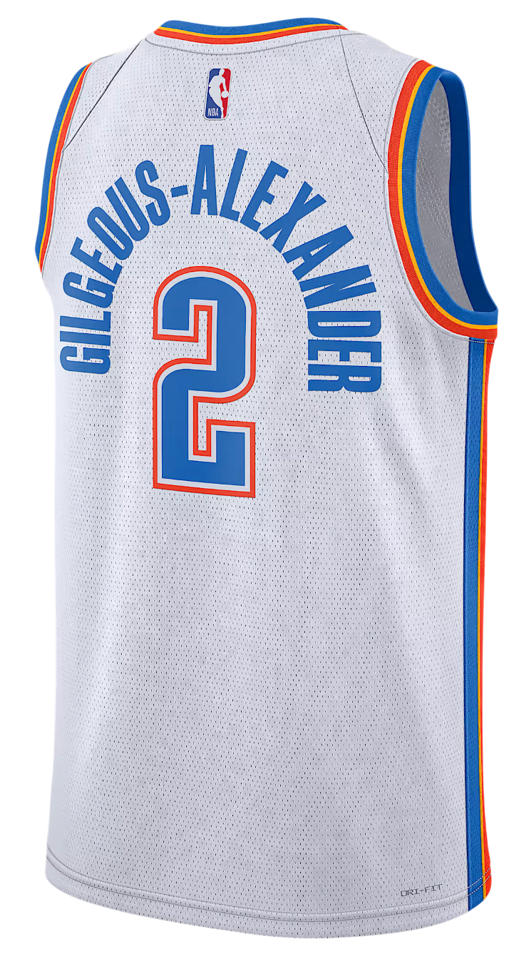 Dres Nike Oklahoma City Thunder Association Edition 2022/23 Swingman Jersey Bijela | DN2088-100, 0