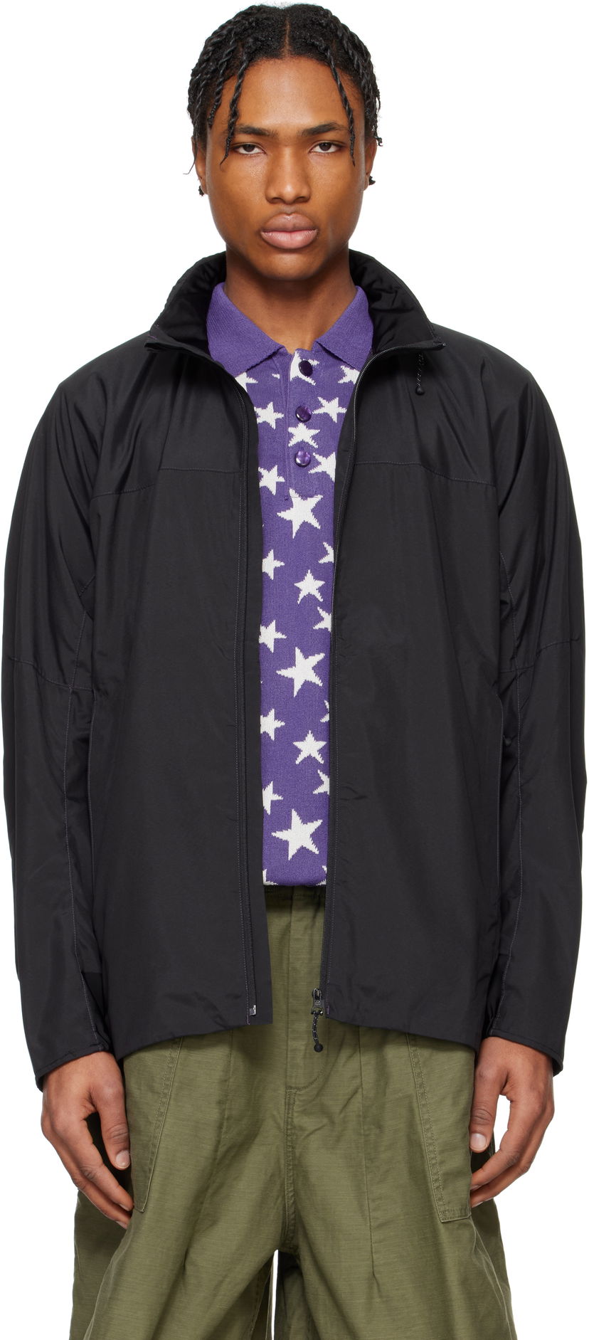 Vjetrovka Needles NEEDLES Wind Jacket Crna | QV377