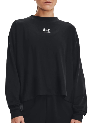 Dukserice Under Armour Rival Terry Oversized Crew Neck Crna | 1376995-001