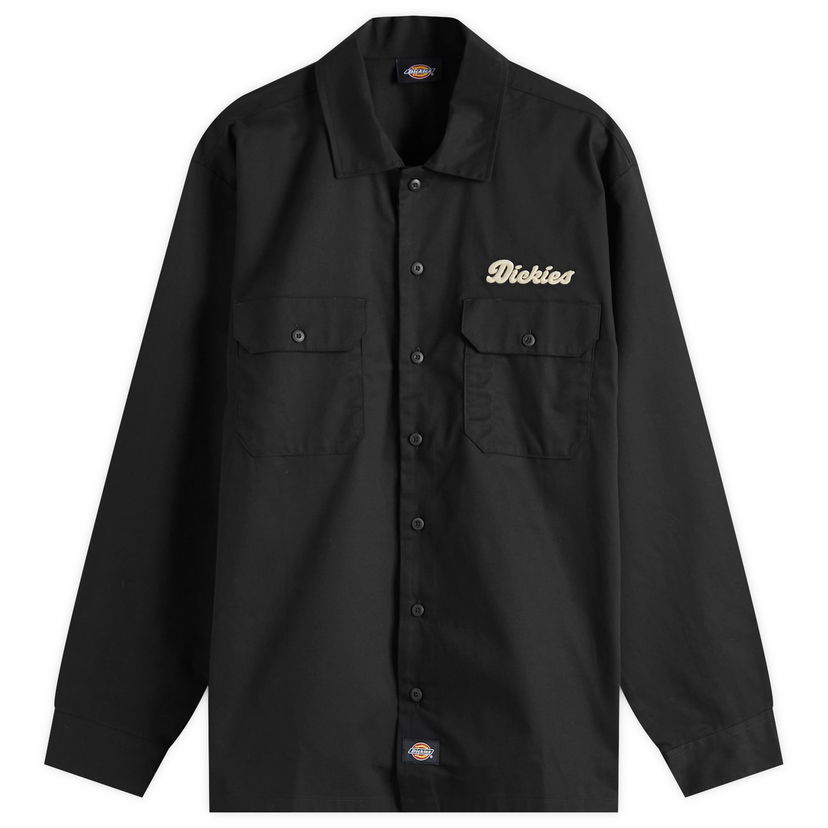 Košulja Dickies Lewistown Work Shirt, Size Large Crna | DK0A4Z7PBLK1-247
