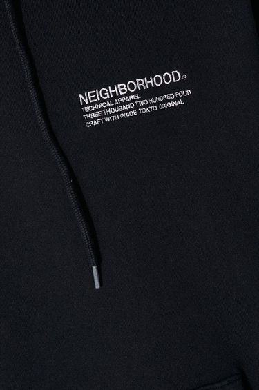 Dukserice Neighborhood NEIGHBORHOOD Plain Sweat Parka Hoodie Crna | 241FPNH.CSM02, 5
