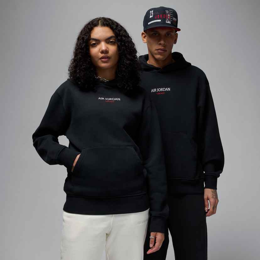 Dukserice Jordan Air Jordan Wordmark Chicago Fleece Hoodie Crna | HF9289-010