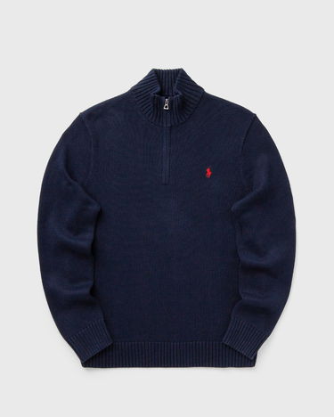 Džemper Polo by Ralph Lauren Knitted Half-Zip Sweater with Embroidered Logo Tamnoplava | 710859939002, 0
