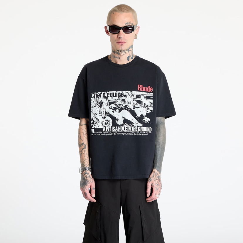 Majica kratkih rukava Rhude Rhude Champions Du Monde Graphic T-Shirt Crna | RHSS25TT140122306